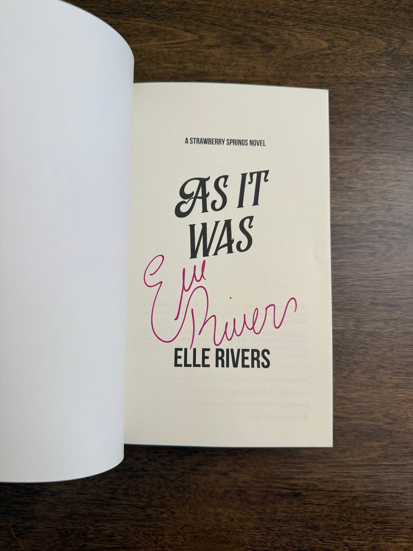 As It Was Signed Paperback with Town Map and Art Print
