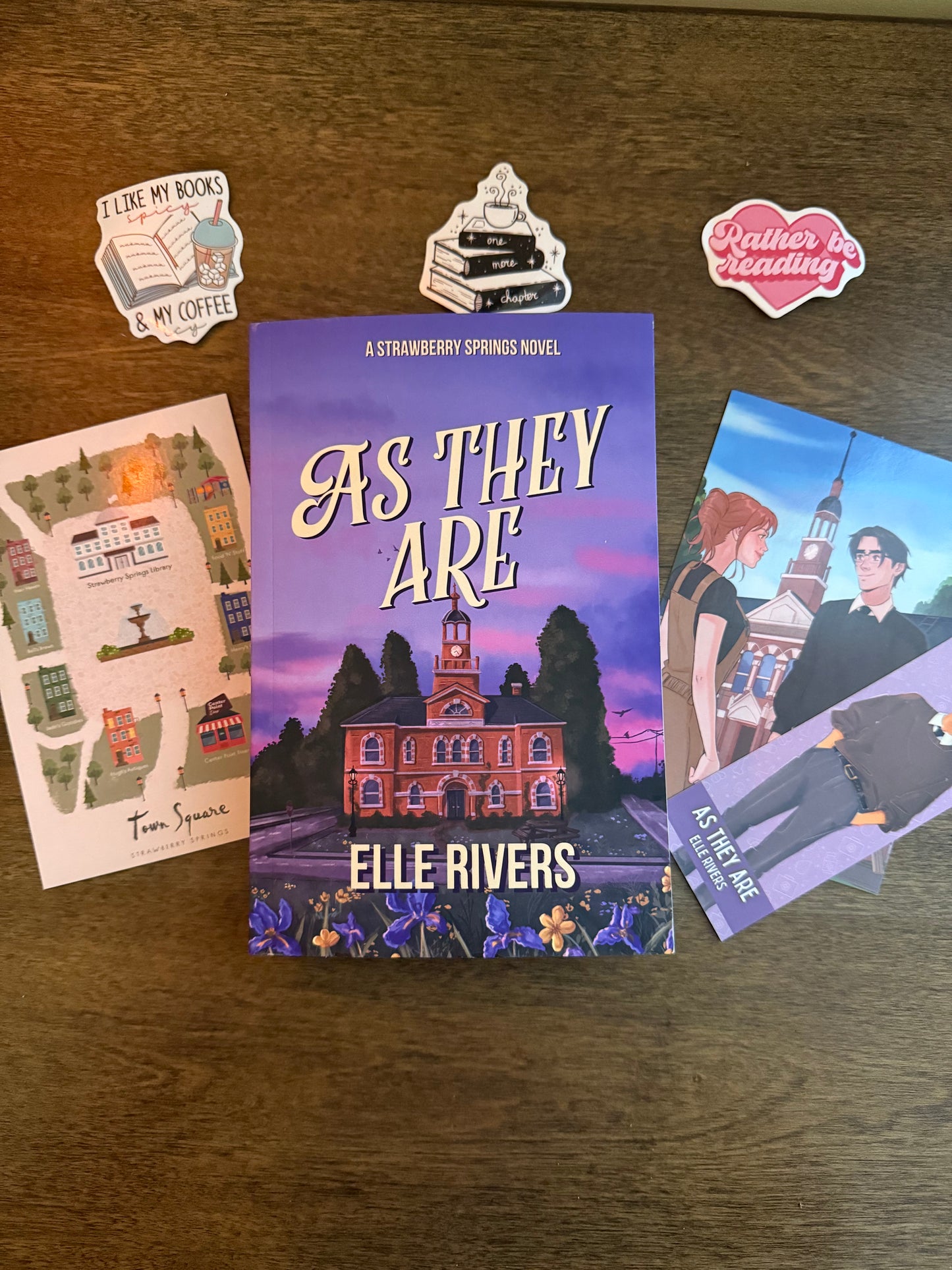 As They Are Signed Paperback with Town Square Map and Art Print