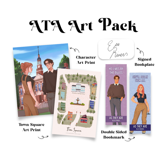 As They Are Art Pack with town map, art print, bookplate, and bookmark
