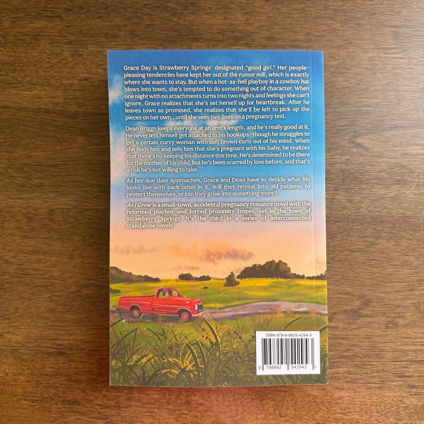 As I Grow Signed Paperback Novel