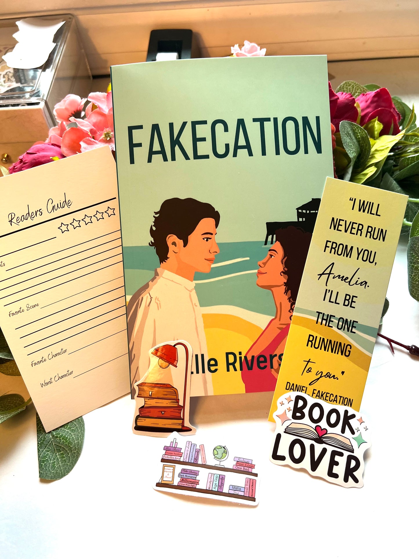 Fakecation by Elle Rivers Paperback Book Signed