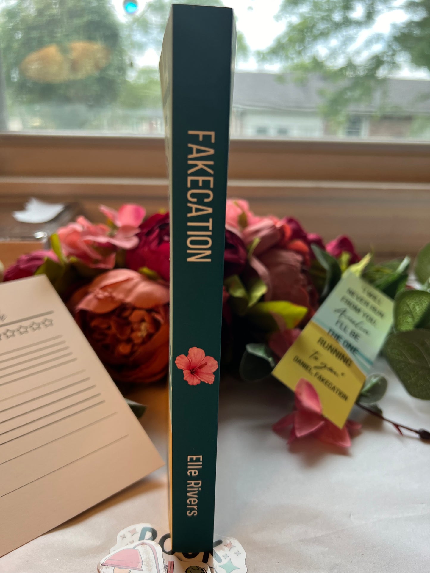 Fakecation by Elle Rivers Paperback Book Signed