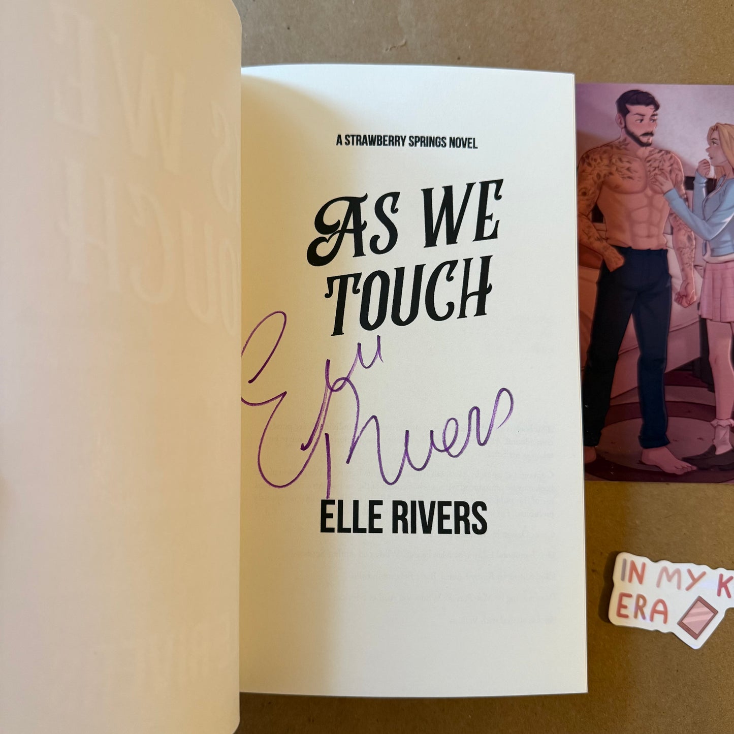 As We Touch Signed Paperback with Art Pack